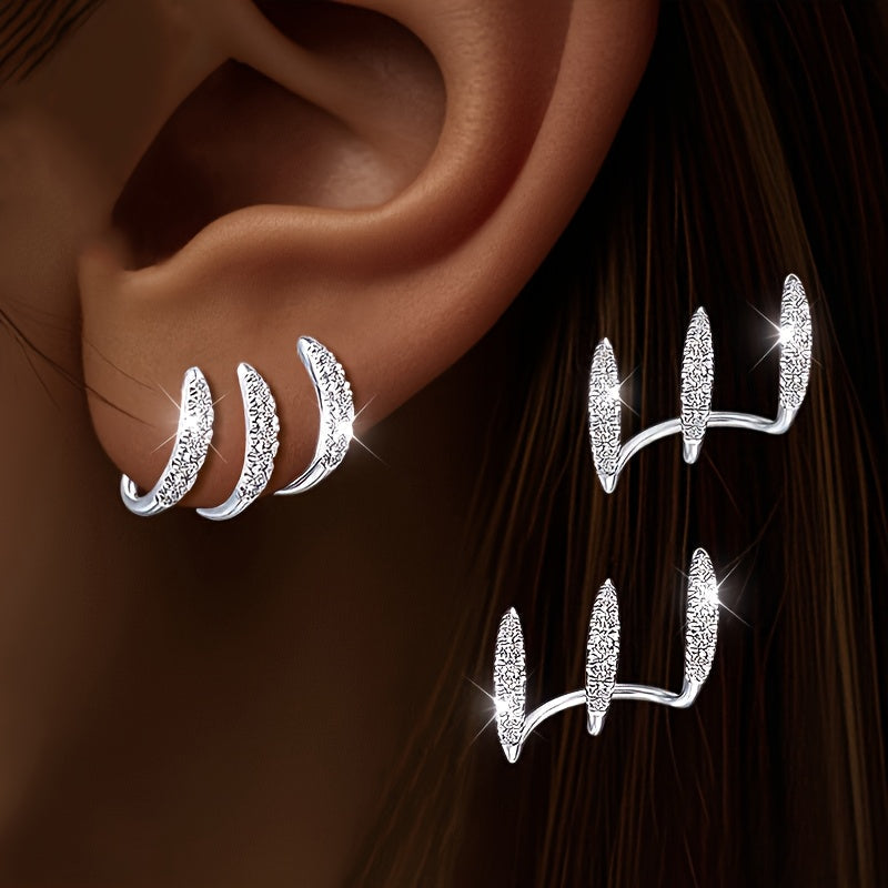 Flora – Elegantes pendientes de tres piezas