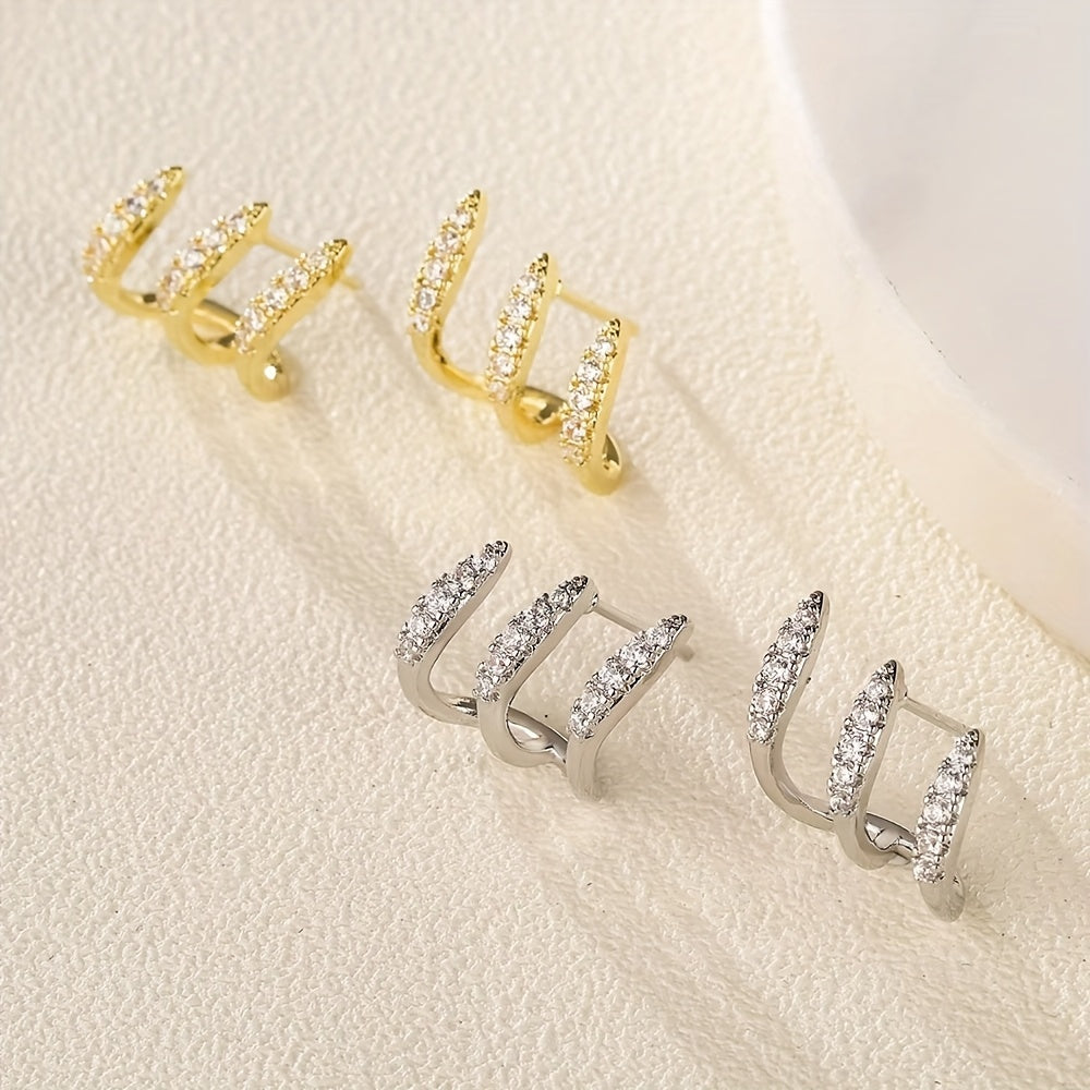 Flora – Elegantes pendientes de tres piezas