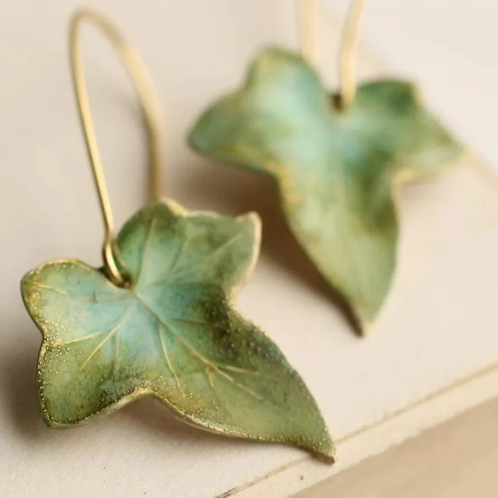 PENDIENTES HIEDRA DORADA