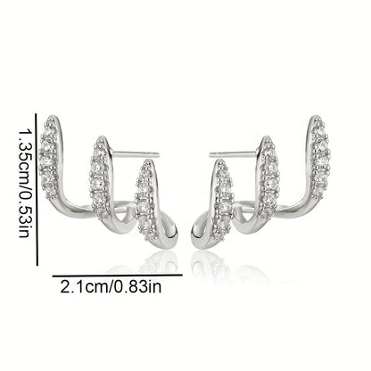 Flora – Elegantes pendientes de tres piezas