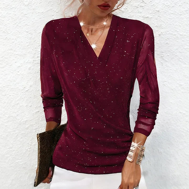 LUMIÈRE™ | BLUSA ELEGANTE CON BRILLO
