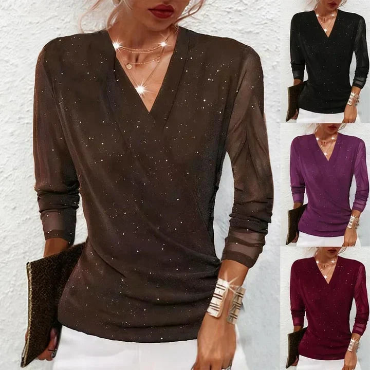LUMIÈRE™ | BLUSA ELEGANTE CON BRILLO