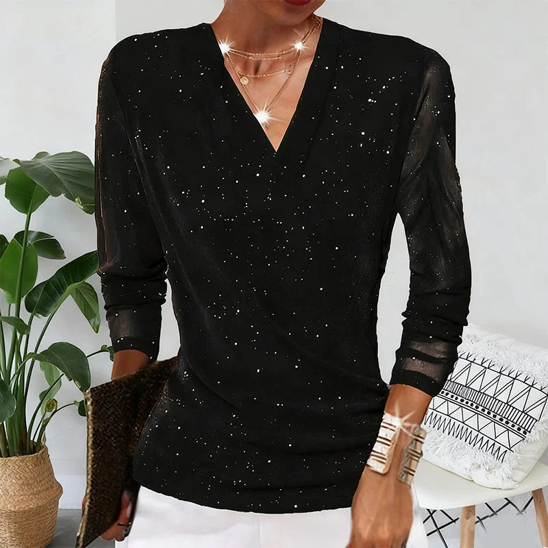 LUMIÈRE™ | BLUSA ELEGANTE CON BRILLO