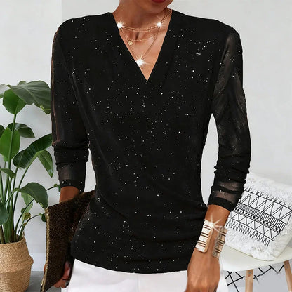LUMIÈRE™ | BLUSA ELEGANTE CON BRILLO