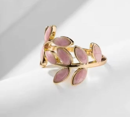 ANILLO | ROSE LEAVES