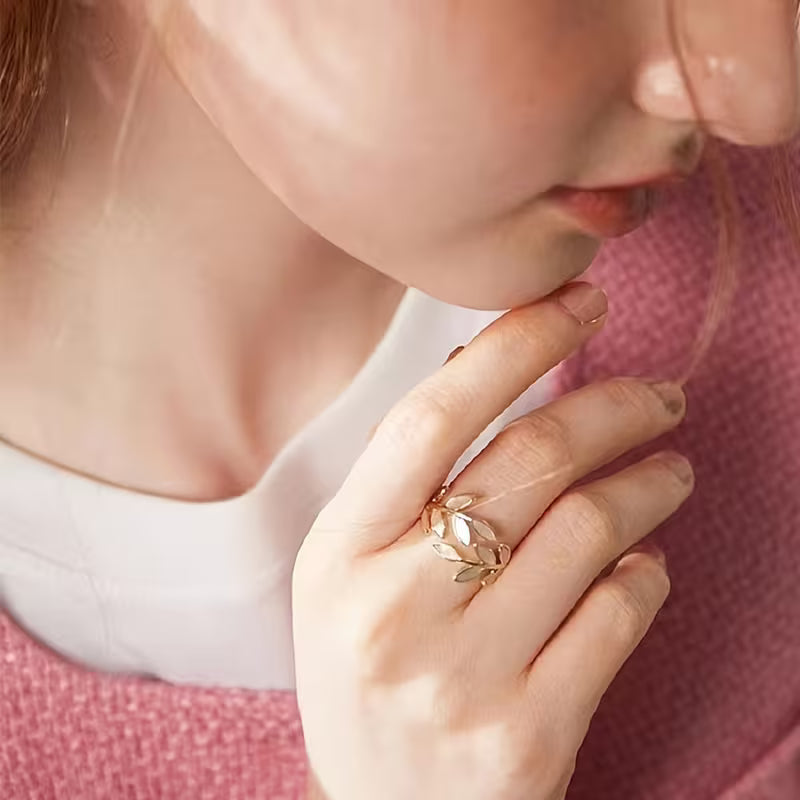 ANILLO | ROSE LEAVES