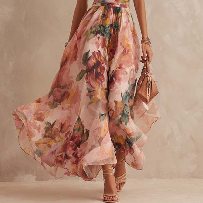 Elvira | Vestido Floral con Hombro Descubierto