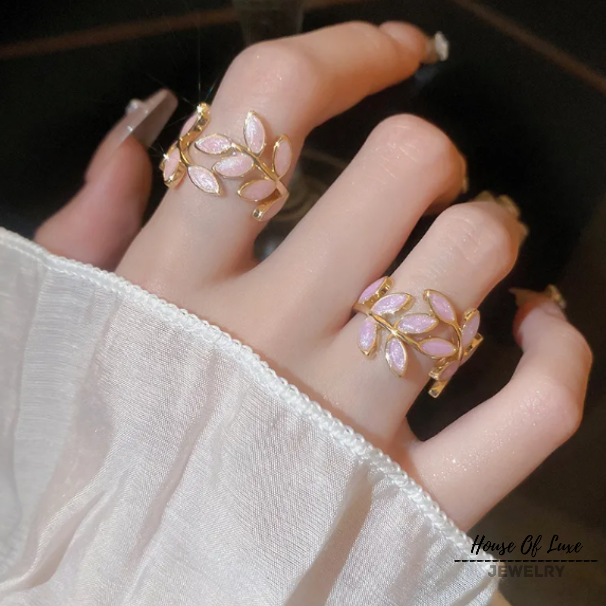 ANILLO | ROSE LEAVES
