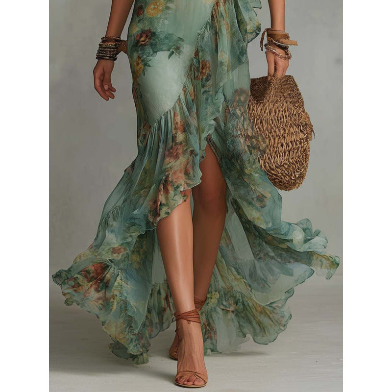 Sonia | Vestido Floral con Escote Cruzado