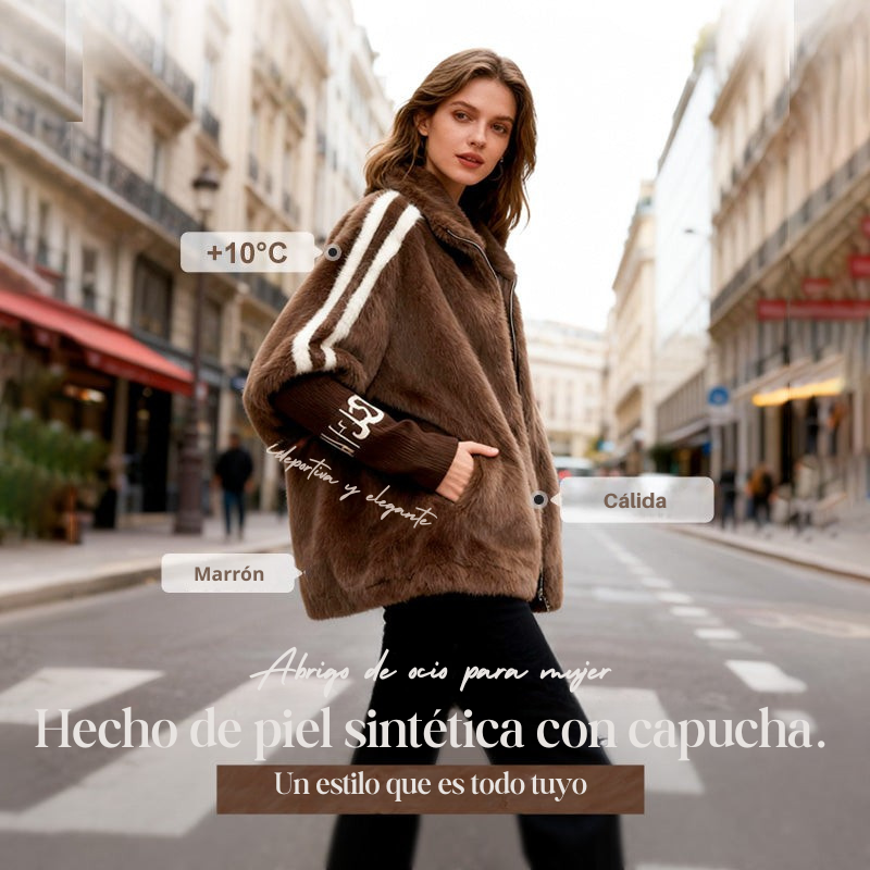 MEGAOFERTA | ABRIGO DE FELPA CON CAPUCHA ULTRASUAVE