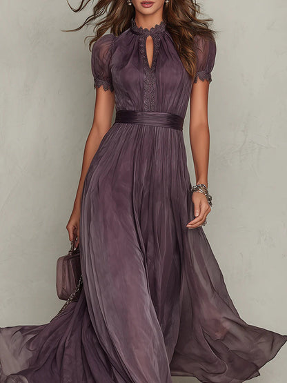 Iris | Vestido con Cuello Fruncido