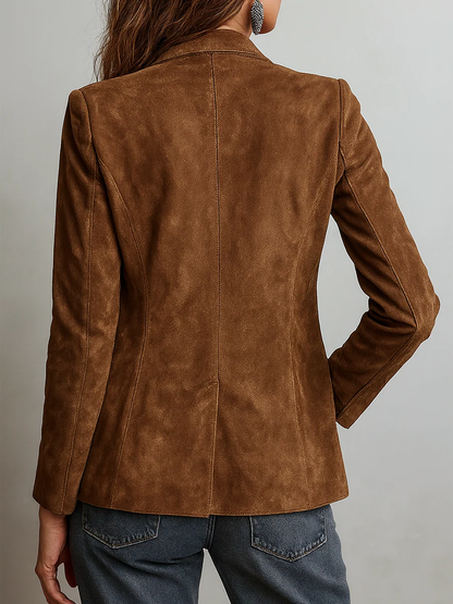 Blazer Vintage Marrón de Mujer