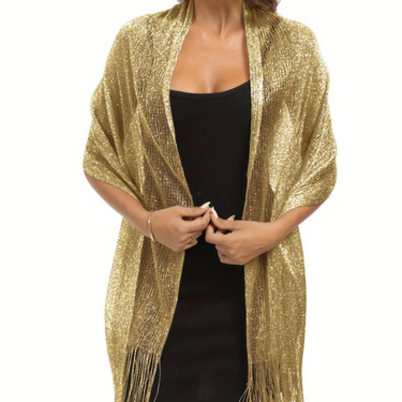 ESTOLA METÁLICA ELEGANTE CON FLECOS