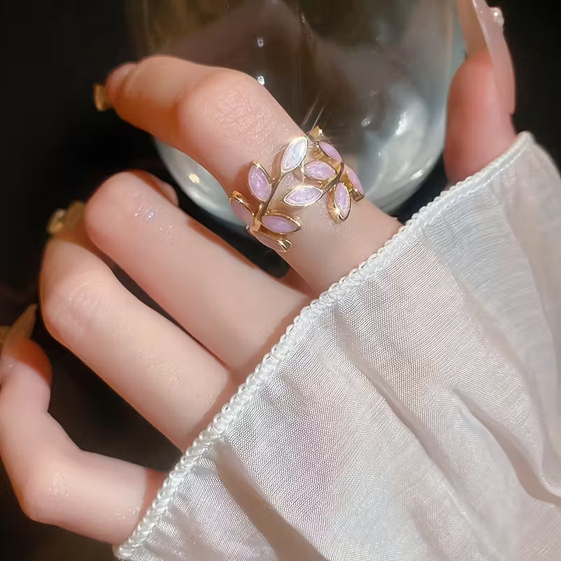 ANILLO | ROSE LEAVES