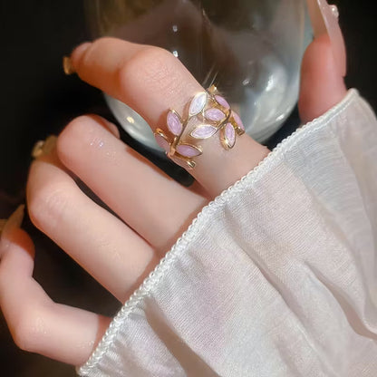 ANILLO | ROSE LEAVES