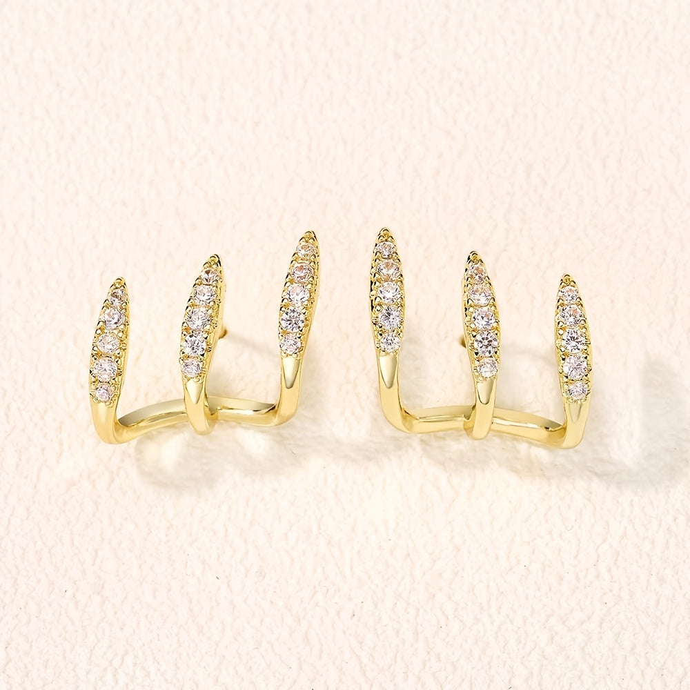 Flora – Elegantes pendientes de tres piezas
