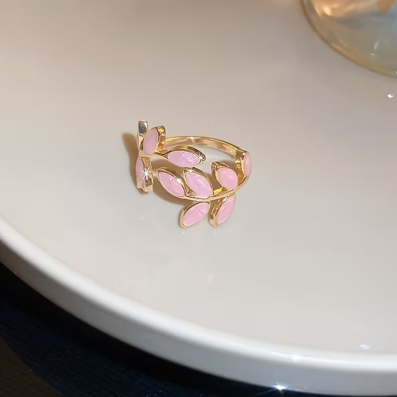 ANILLO | ROSE LEAVES