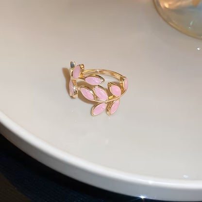 ANILLO | ROSE LEAVES