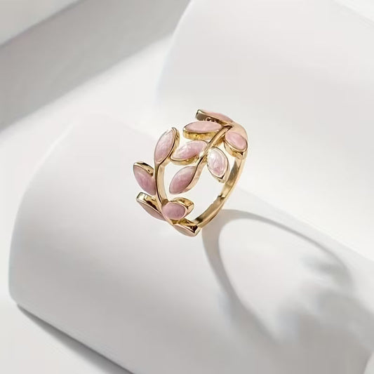 ANILLO | ROSE LEAVES