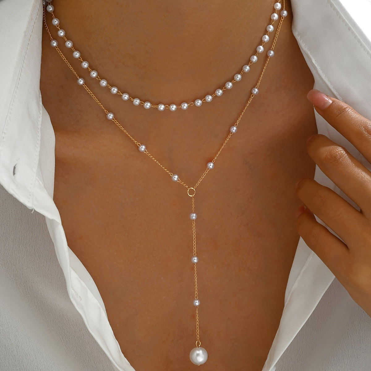 COLLAR CON PERLAS