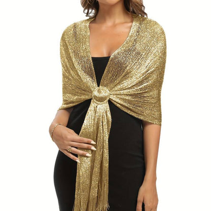 ESTOLA METÁLICA ELEGANTE CON FLECOS