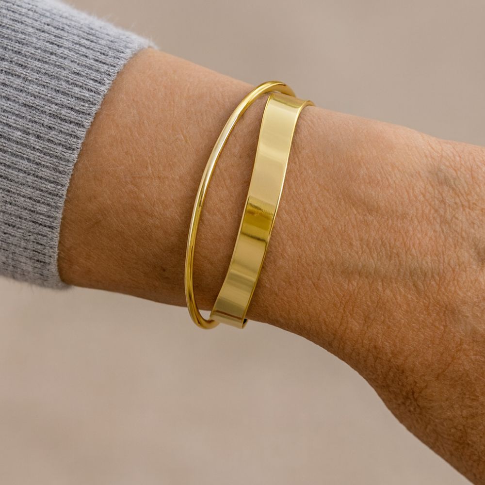 Pulsera clásica de oro