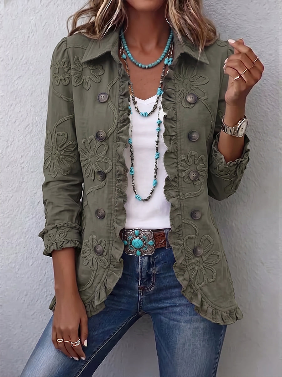 Margalida | Chaqueta Bordada con Volantes