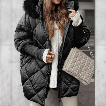 ABRIGO ACOLCHADO DELUX CON GORRO